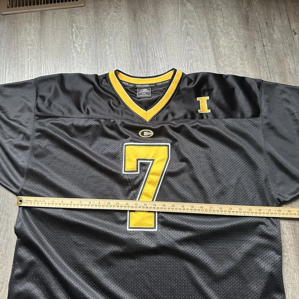 Iowa Hawkeyes #7‎ Jersey XXL Black Gold Colosseum NCAA Tigerhawk